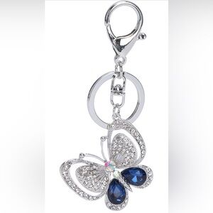 Silver Tone Butterfly 🦋 Bag Charm